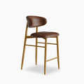 Halston Kitchen Stool | Vintage Tan & Oak