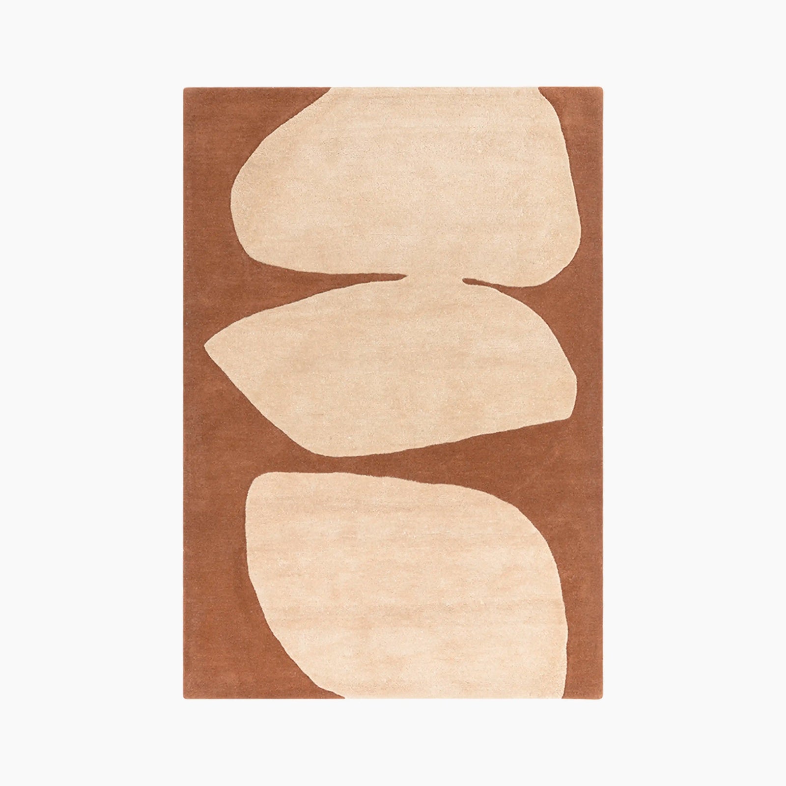 Oasis Hand Tufted Rug | Rust & Brown