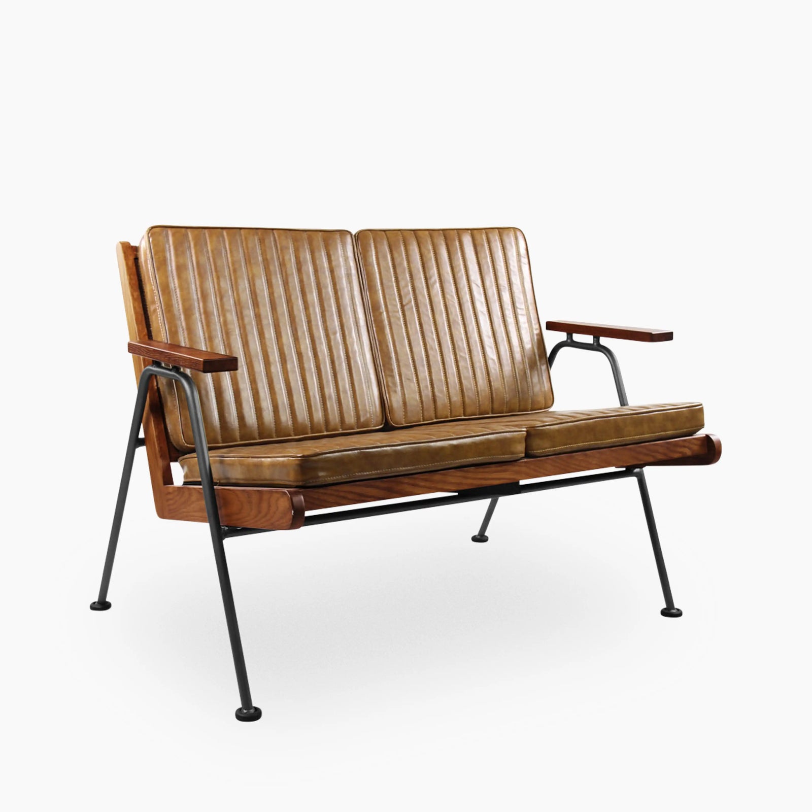 Wickham 2 Seater Sofa | Brown Faux Leather