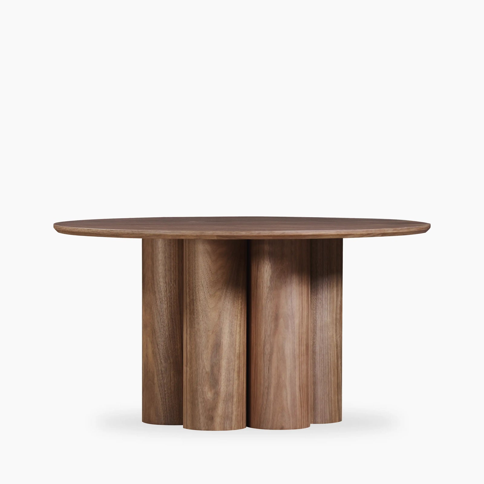 Noelle Round Wooden Coffee Table | Walnut