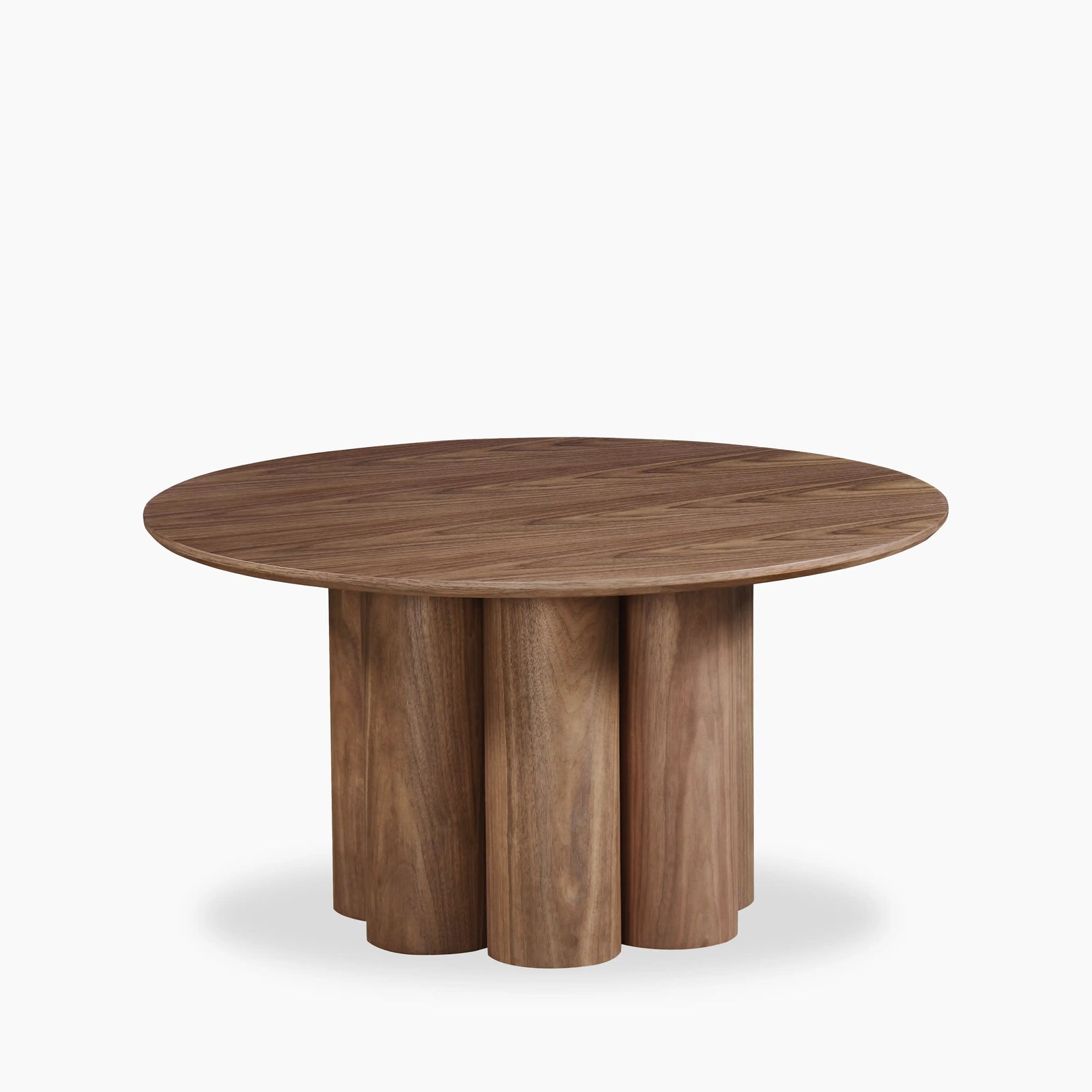 Noelle Round Wooden Coffee Table | Walnut