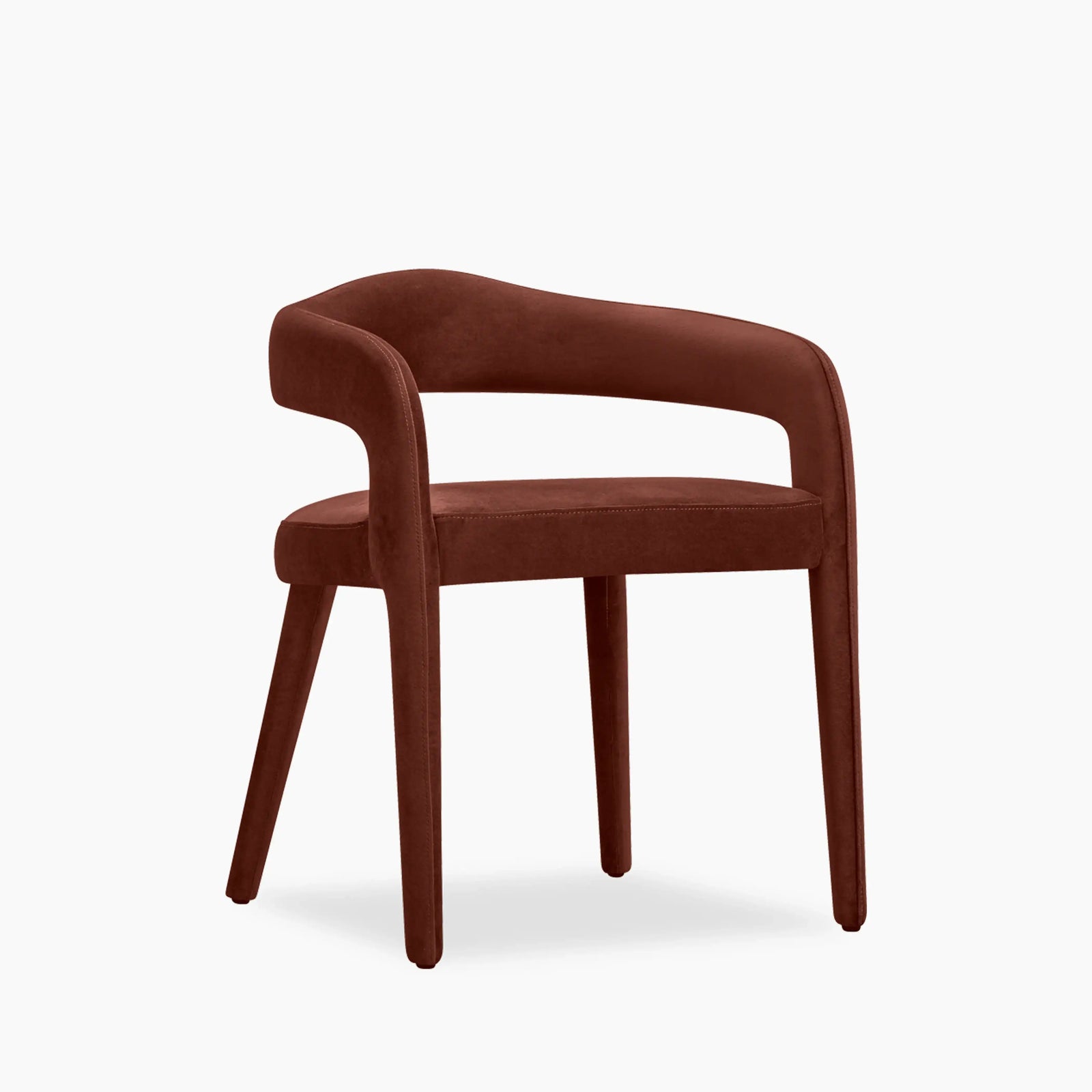 Ophelia Carver Dining Chair | Rust Sustainable Velvet