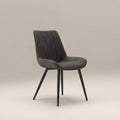 Taylor Dining Chair | Vintage Dark Grey Faux Leather
