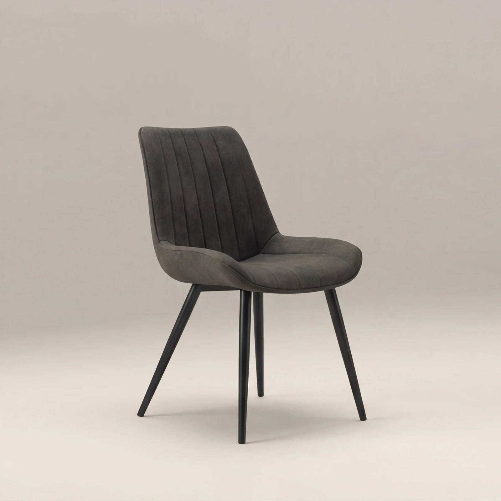 Taylor Dining Chair | Vintage Dark Grey Faux Leather