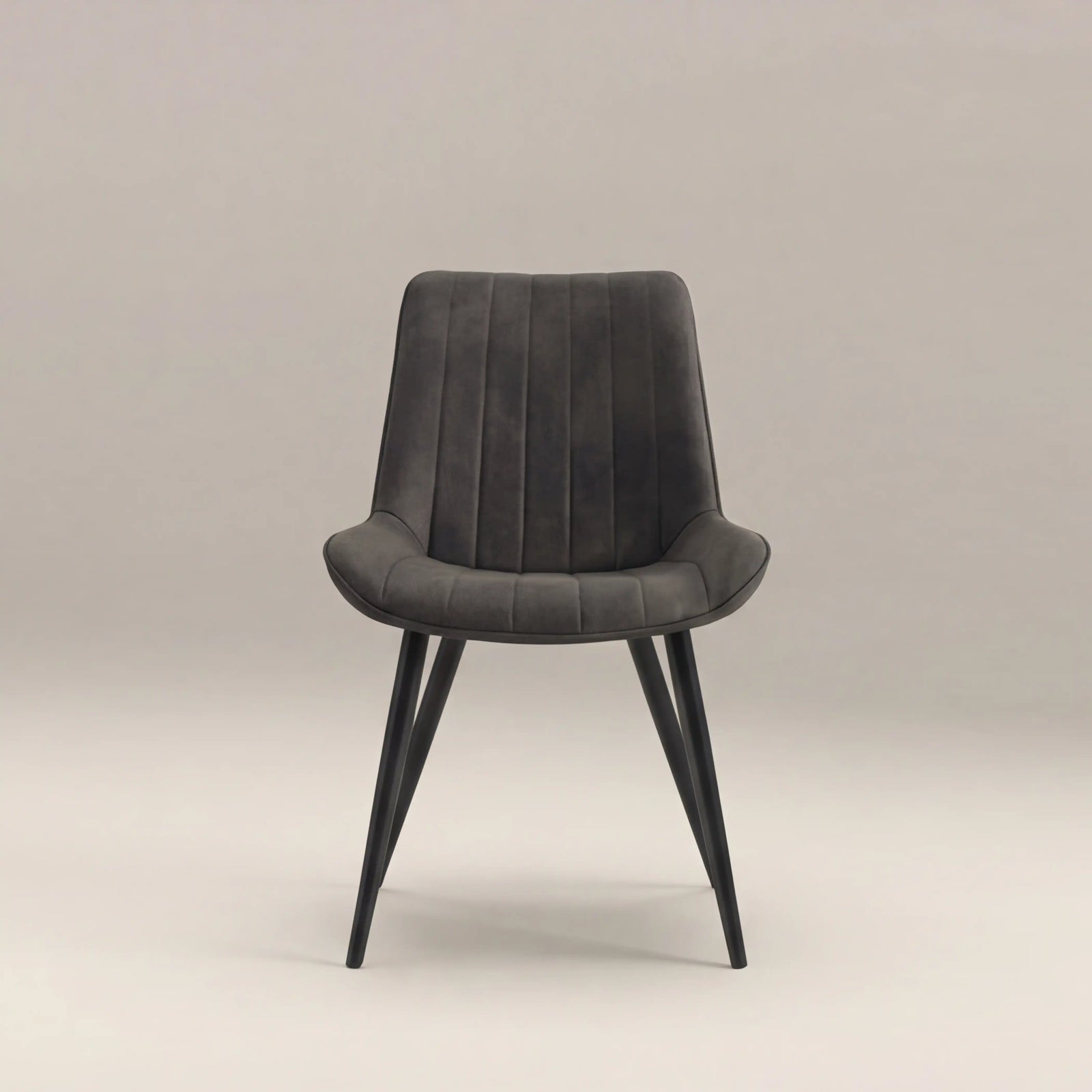 Taylor Dining Chair | Vintage Dark Grey Faux Leather