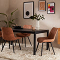Taylor Dining Chair | Vintage Tan Faux Leather