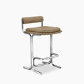 Wilbur Kitchen Stool | Speckled Cappuccino Boucle & Chrome
