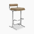 Wilbur Bar Stool | Speckled Cappuccino Boucle & Chrome