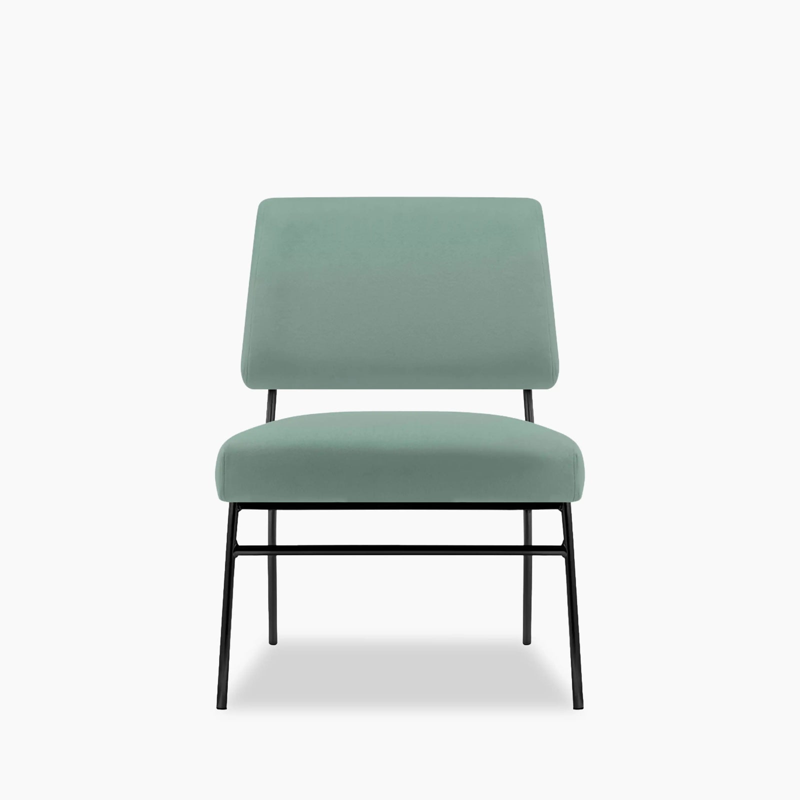 Holly Accent Chair | Sage Green Velvet & Black
