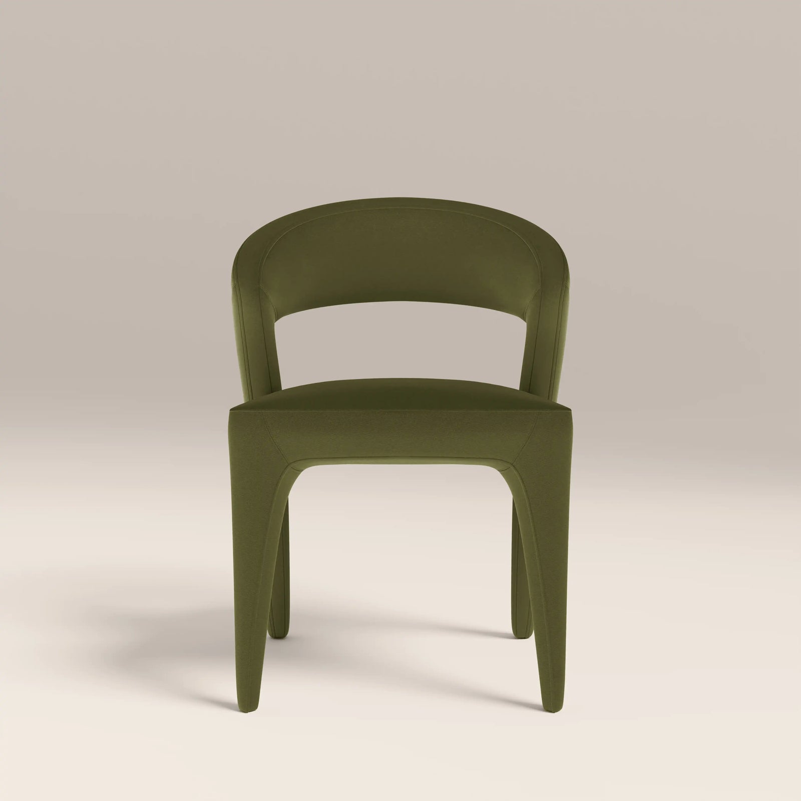 Aisa Dining Chair | Olive Green Sustainable Velvet