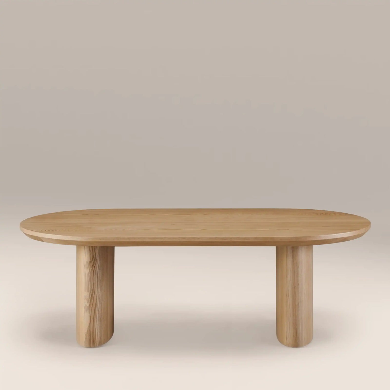 Hansen 8 Seat Oval Wooden Dining Table | Ash