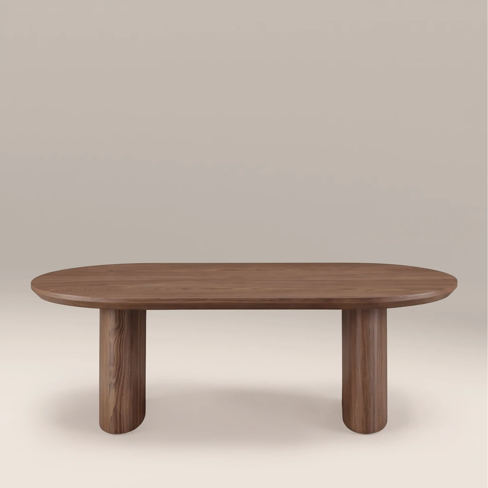 Hansen 8 Seat Oval Wooden Dining Table | Walnut