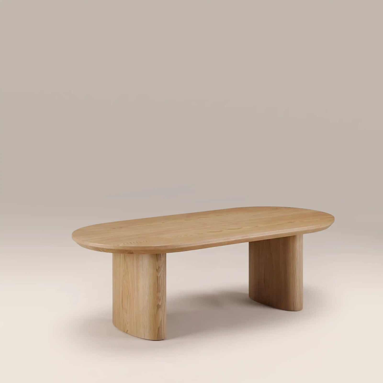 Hansen 8 Seat Oval Wooden Dining Table | Ash