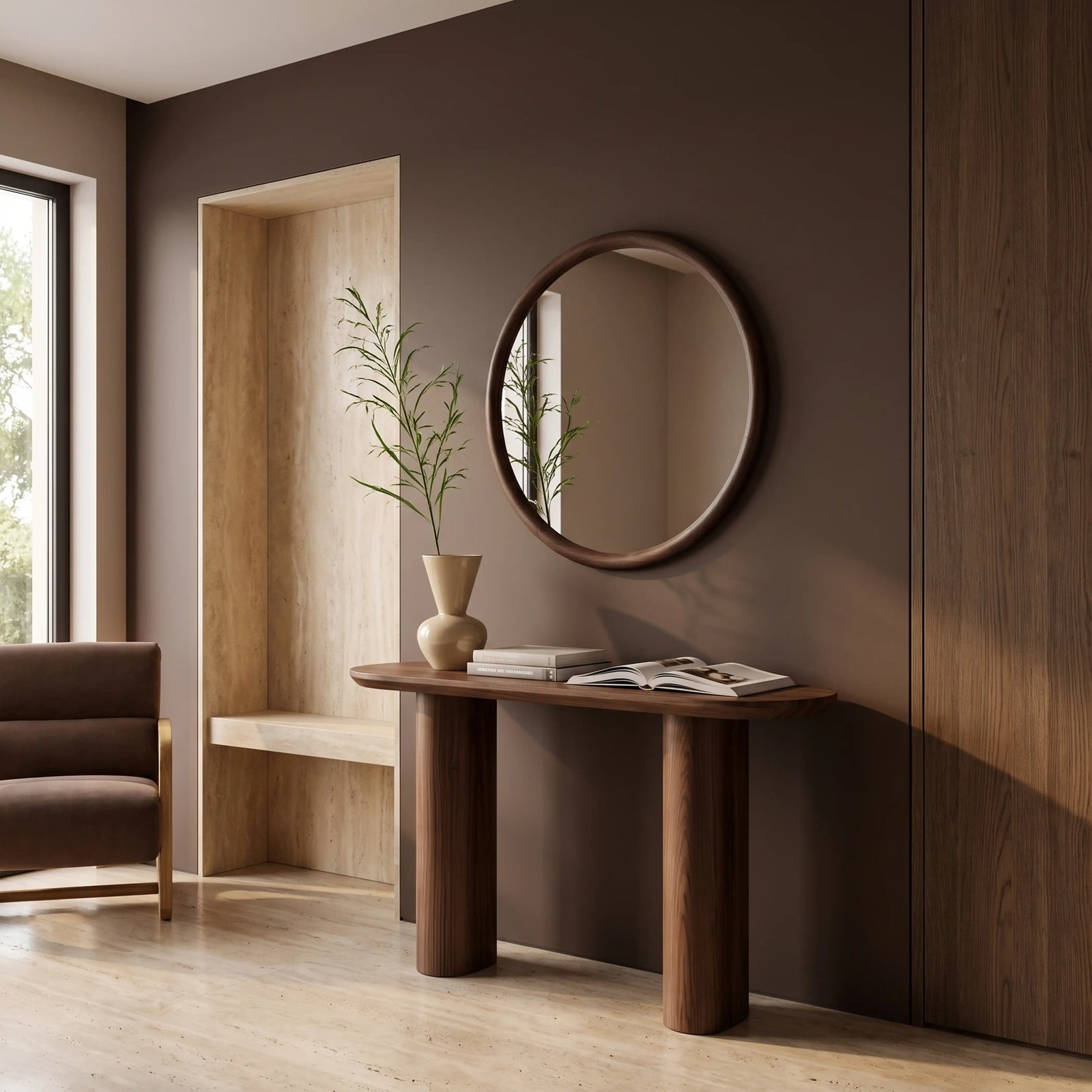 Hansen Wooden Console Table | Walnut