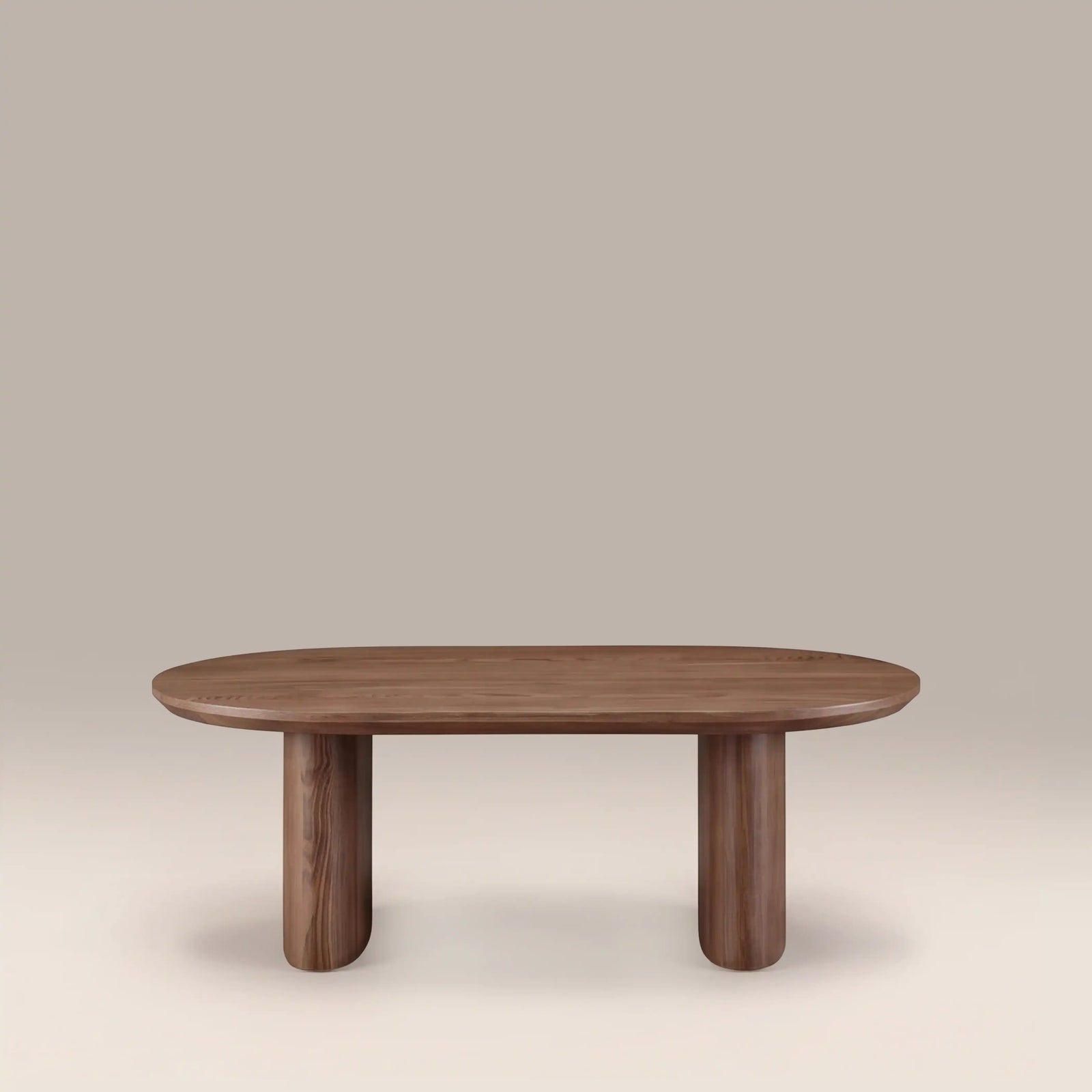 Hansen Oval Wooden Coffee Table | Walnut