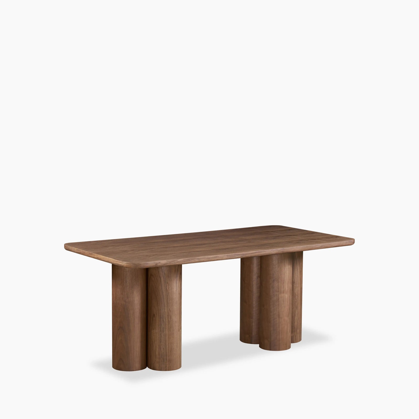 Noelle 6 Seat Rectangle Wooden Dining Table | Walnut