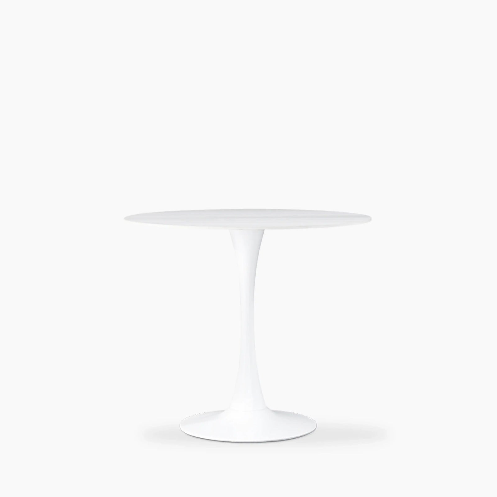 Byre 2 Seat Round Dining Table | White Ceramic & White