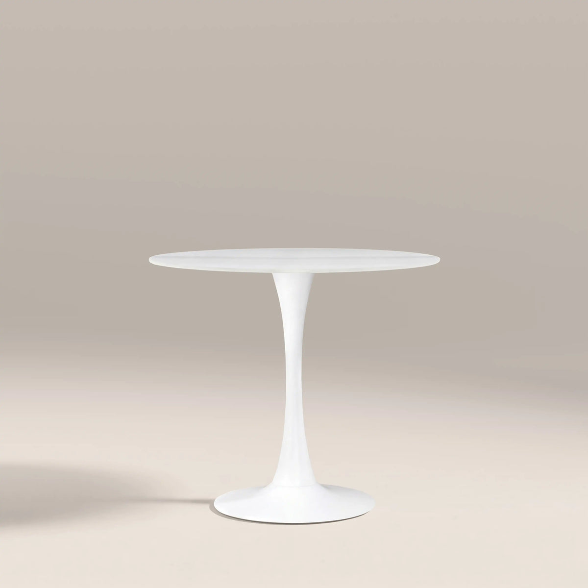Byre 2 Seat Round Dining Table | White Ceramic