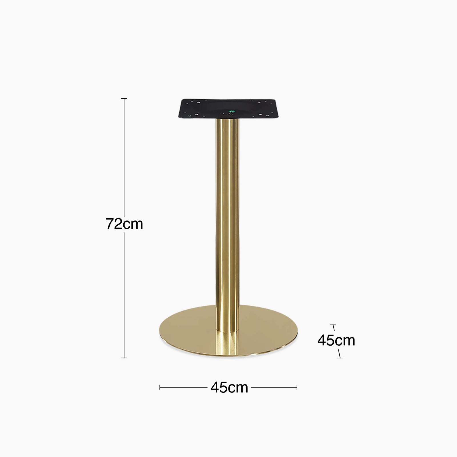 Kinsley Round Dining Table Base | Brass