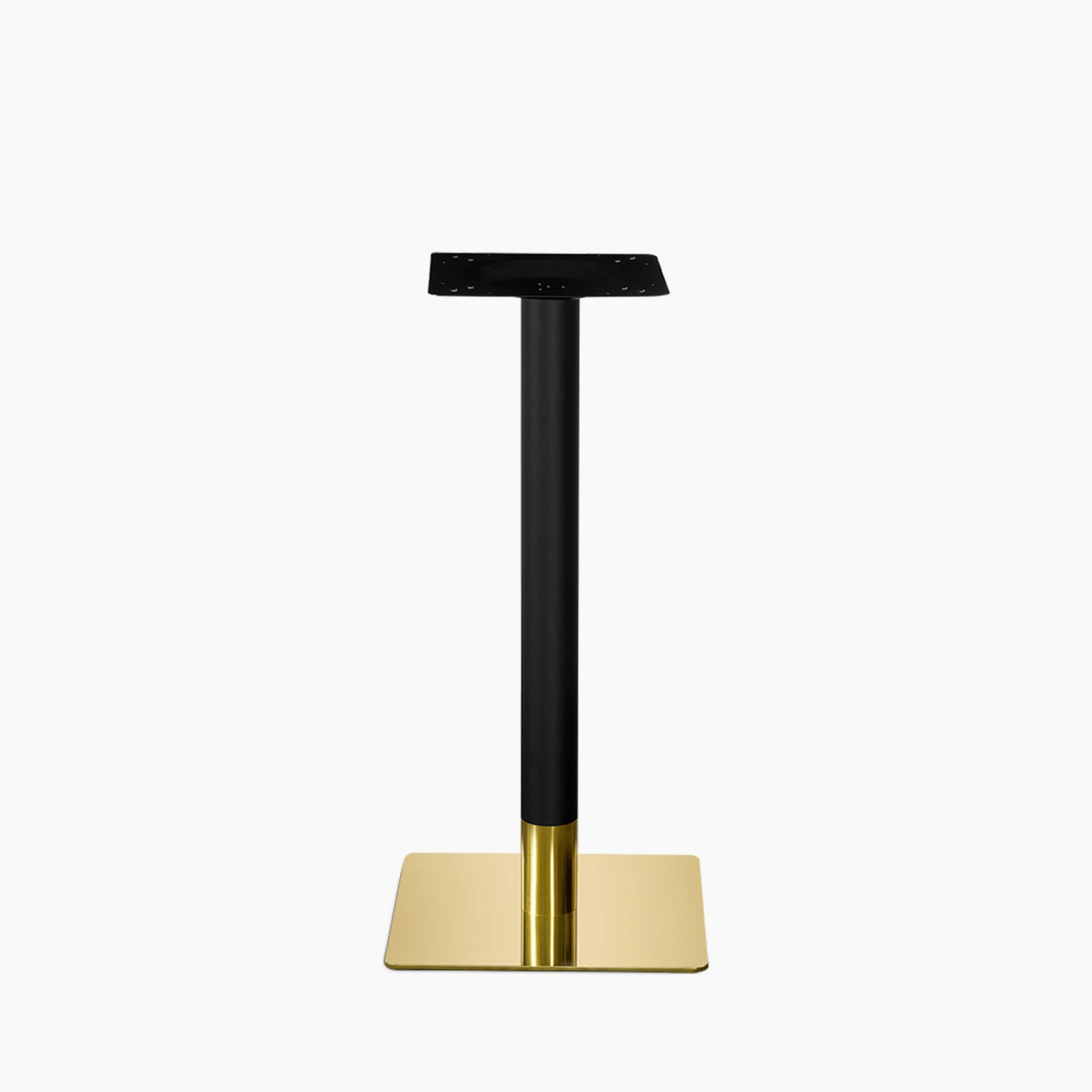 Kinsley Square Bar Table Base | Black & Brass