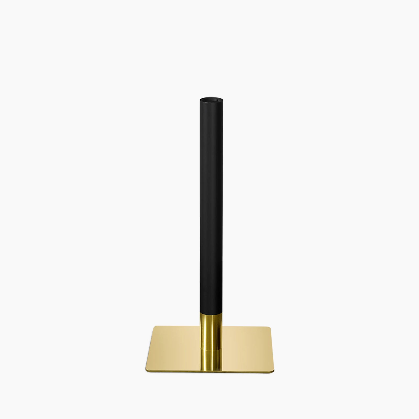 Kinsley Square Bar Table Base | Black & Brass