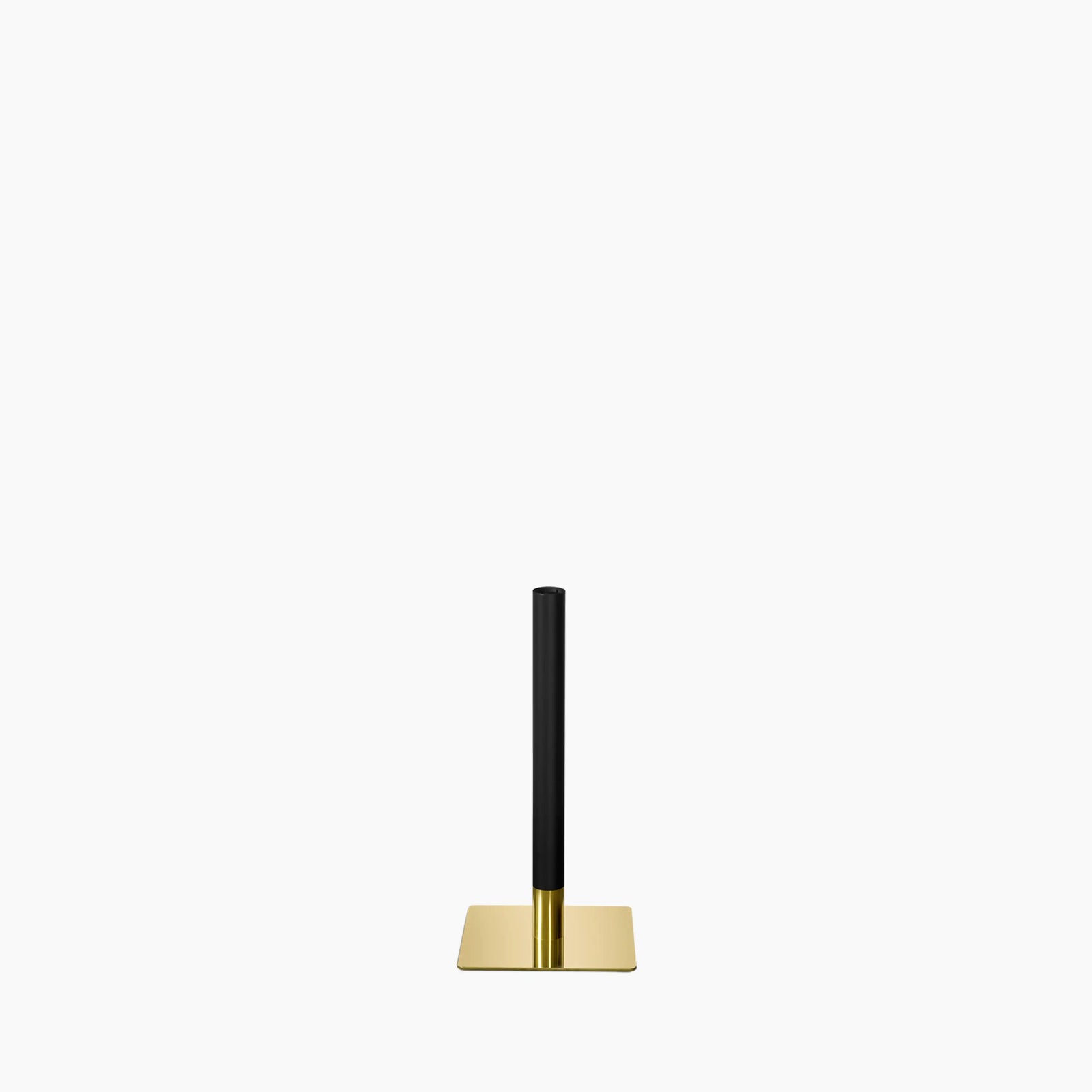 Kinsley Square Dining Table Base | Black & Brass