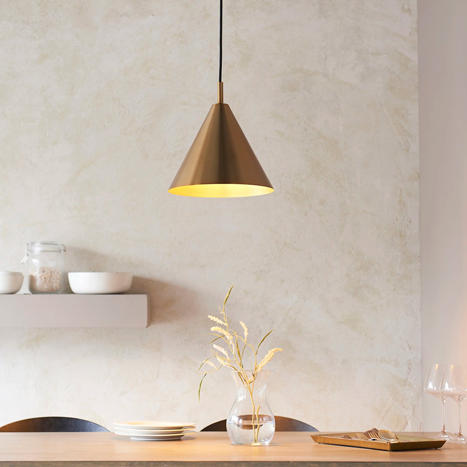 Cape Pendant Light | Antique Brushed Brass