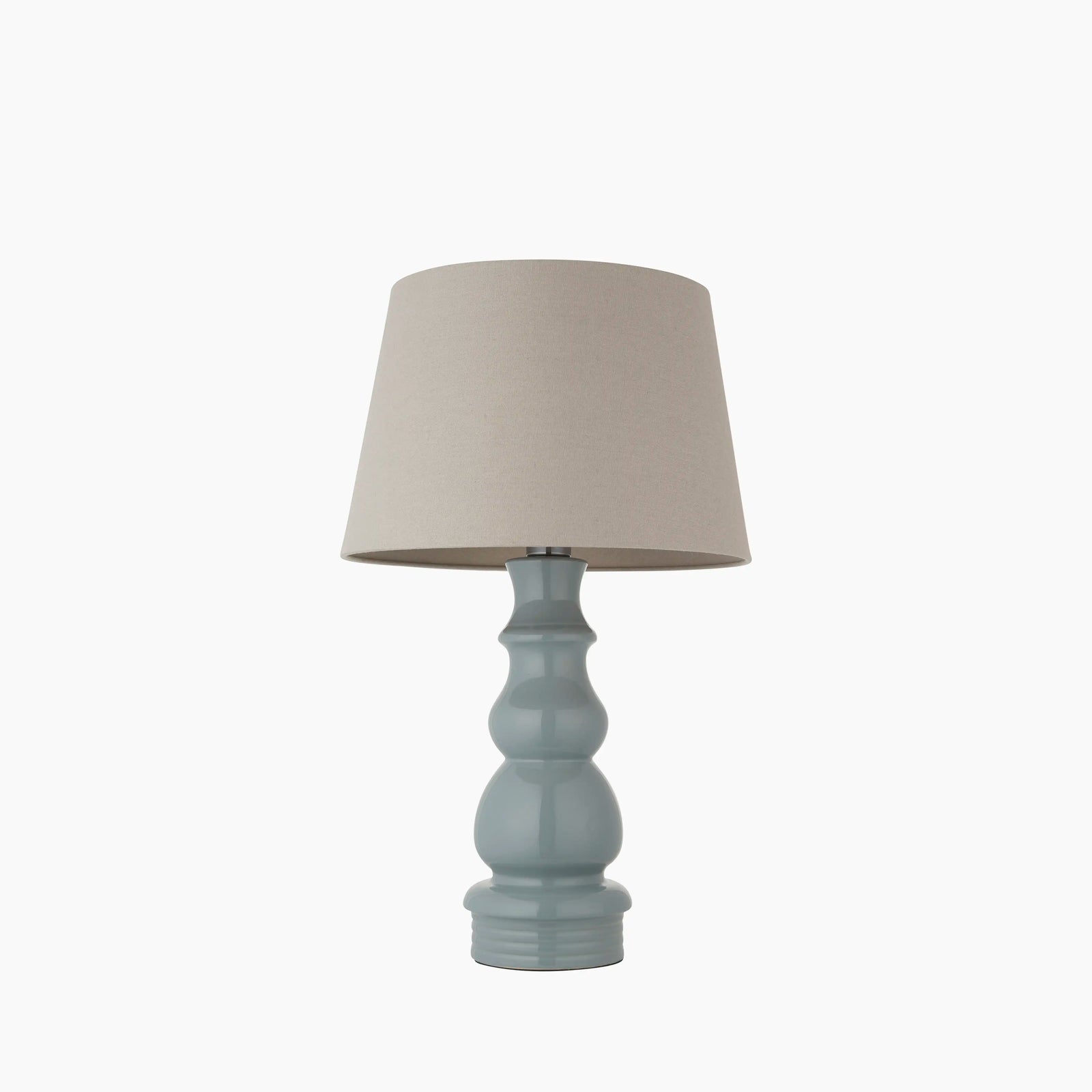 Provence Table Lamp | Taupe Linen & Grey