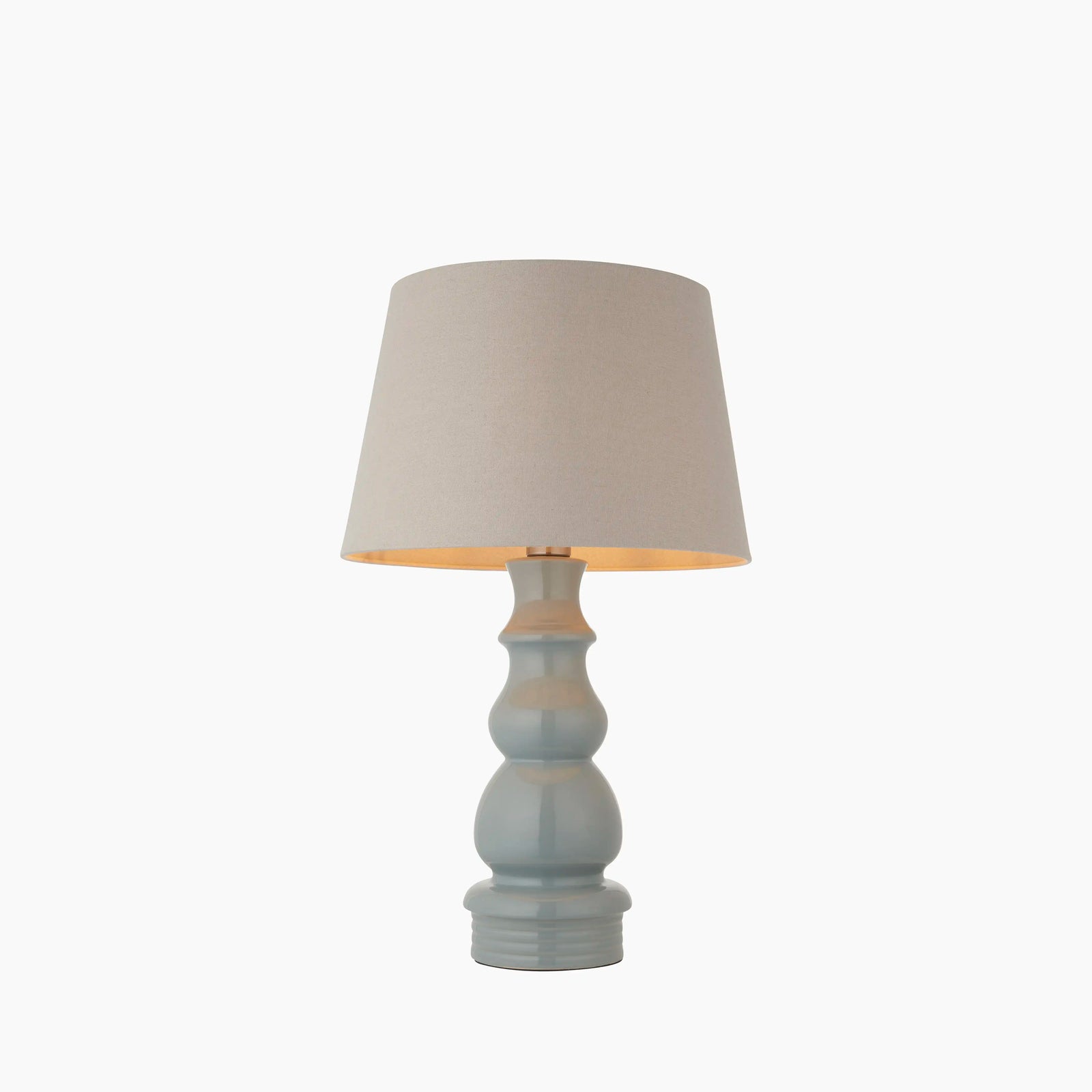 Provence Table Lamp | Taupe Linen & Grey