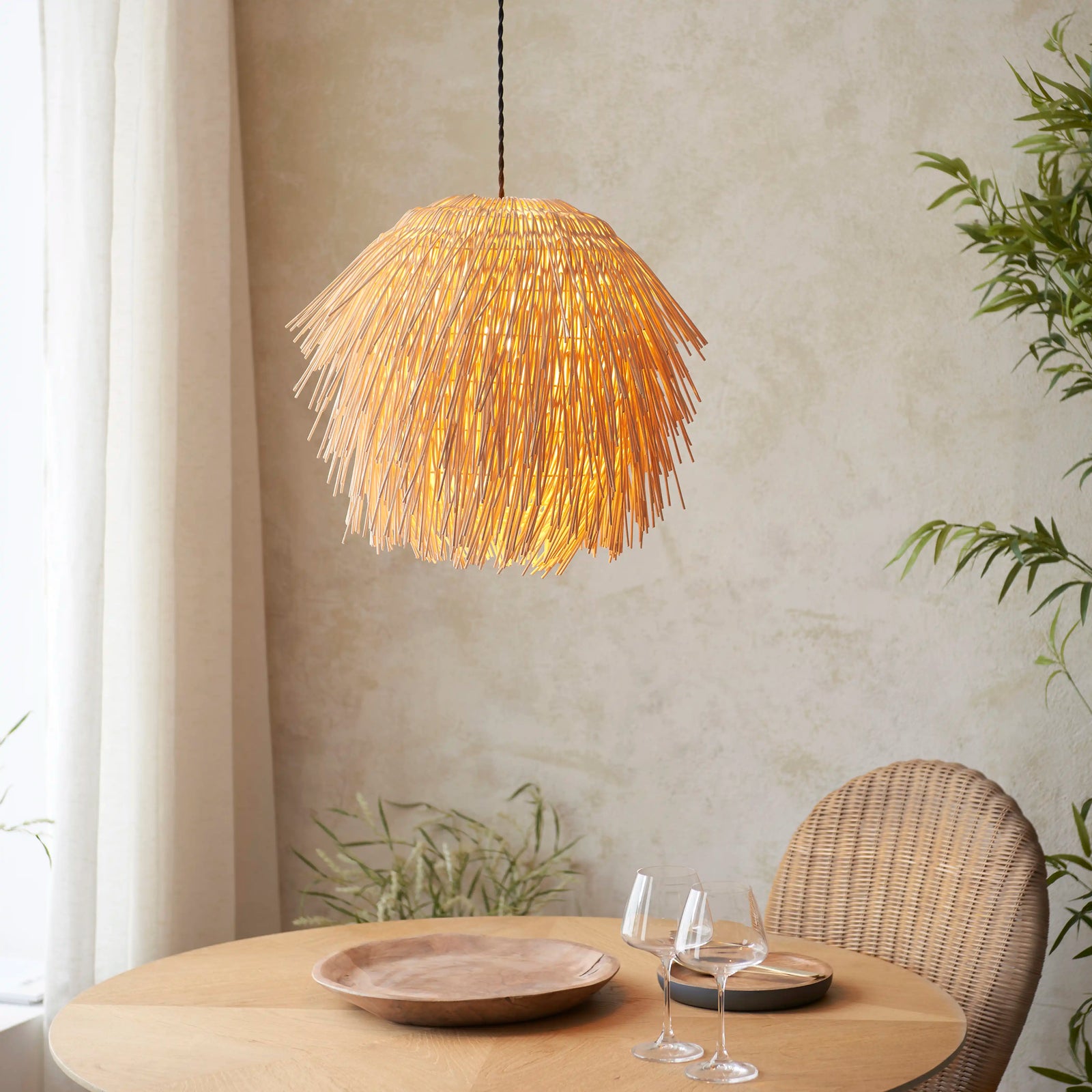Pushpa Ceiling Shade | Rattan