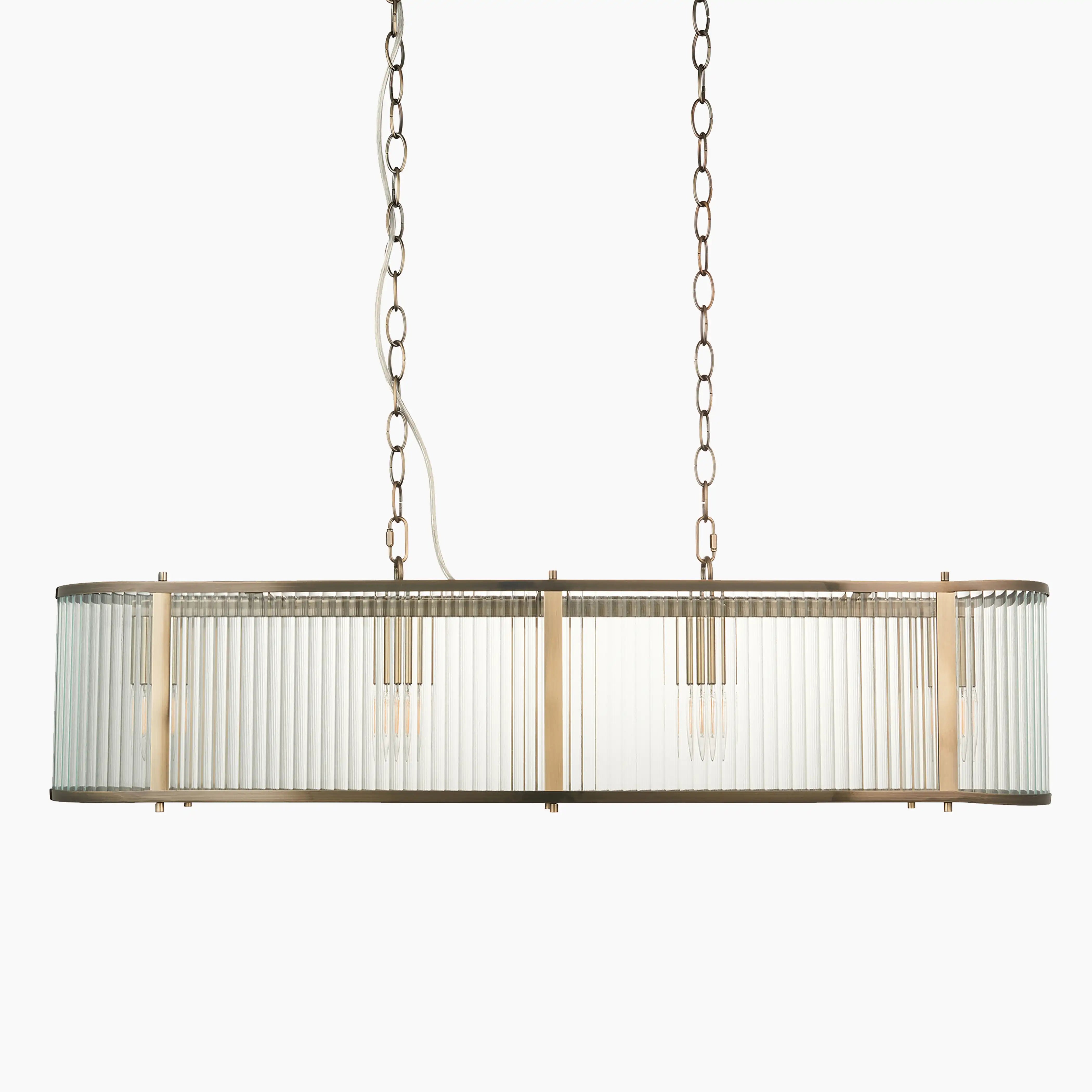 Ridgeton 4 Light Pendant Light, Brass | Cult Furniture – Cult Furniture