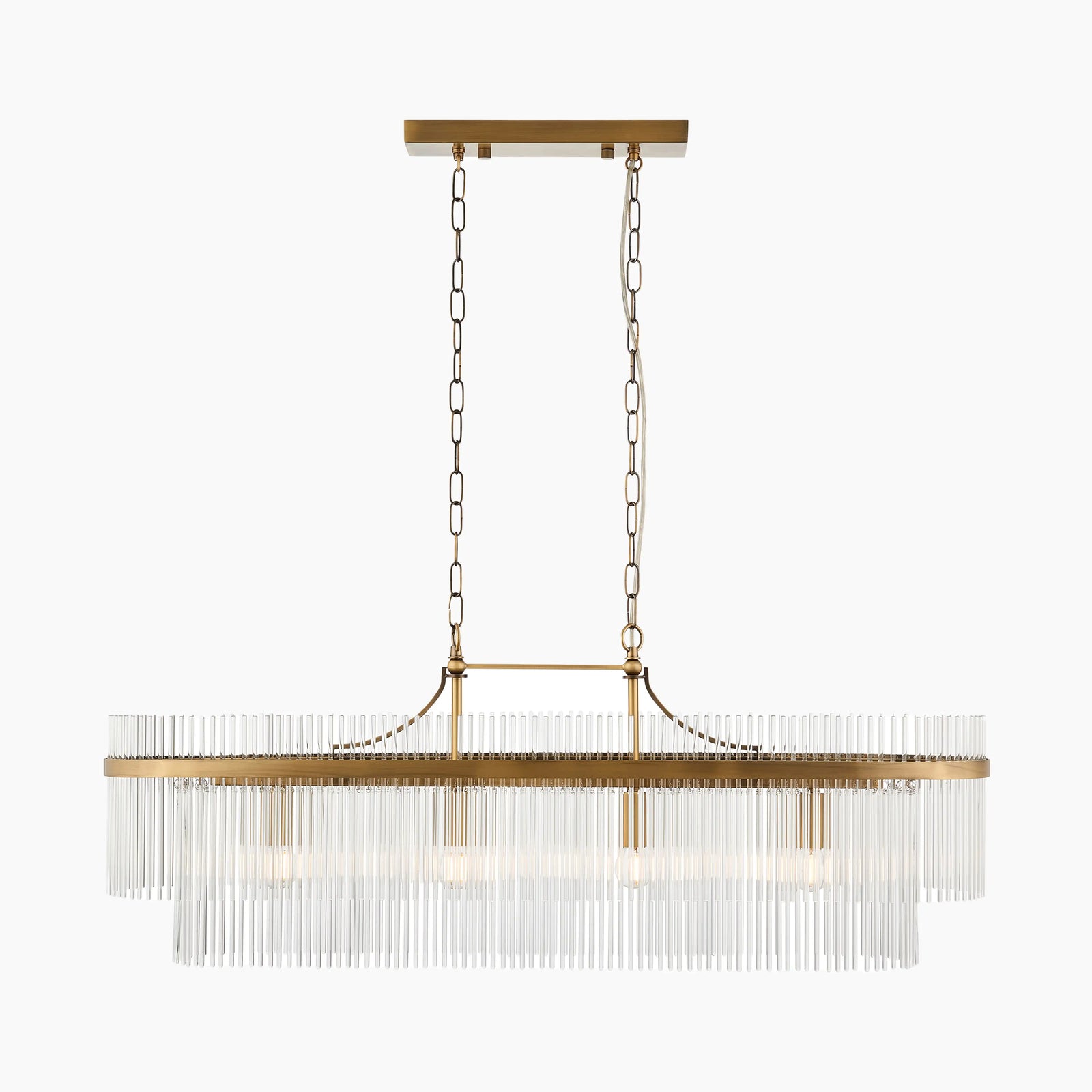 Marietta 4 Light Pendant Light | Brass