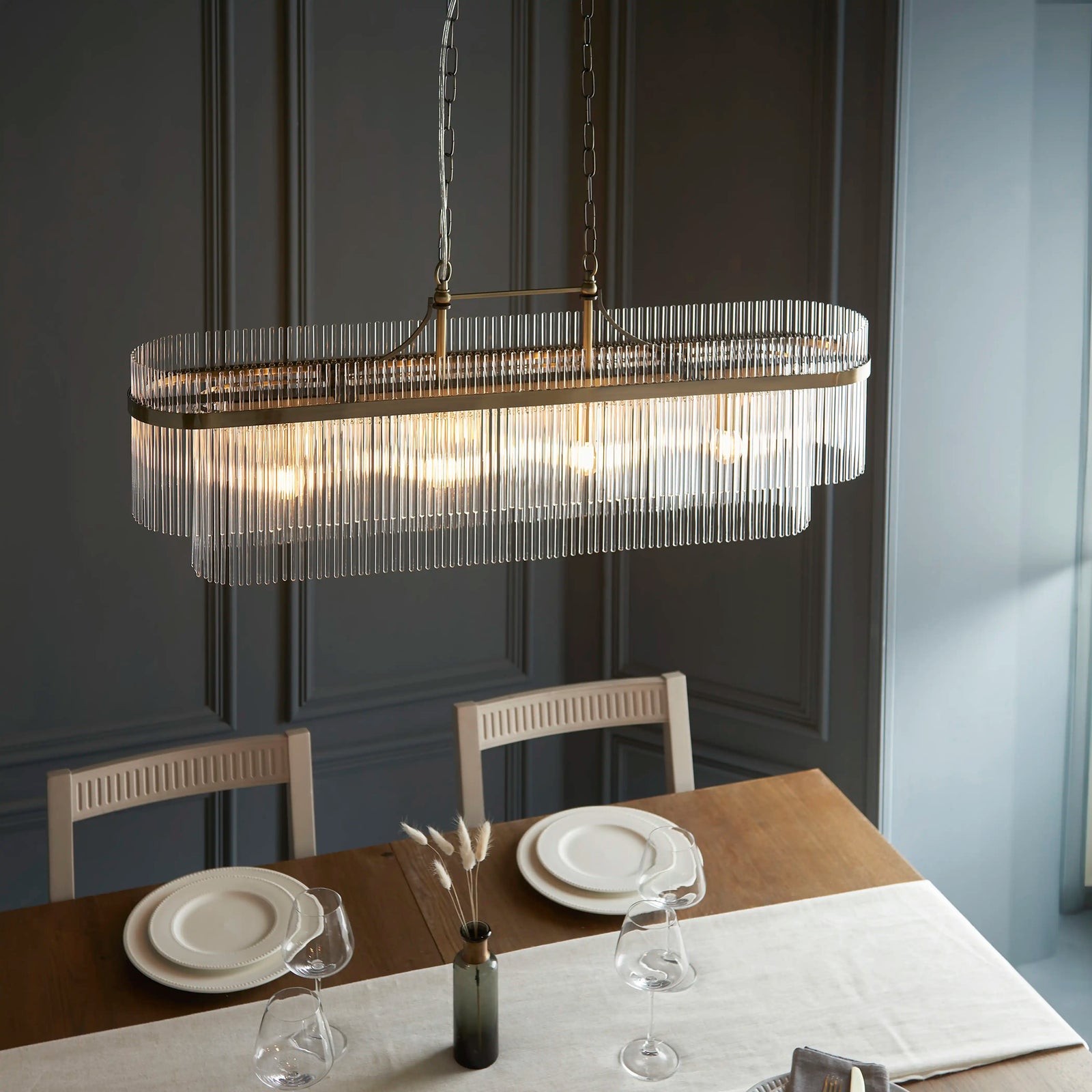 Marietta 4 Light Pendant Light | Brass