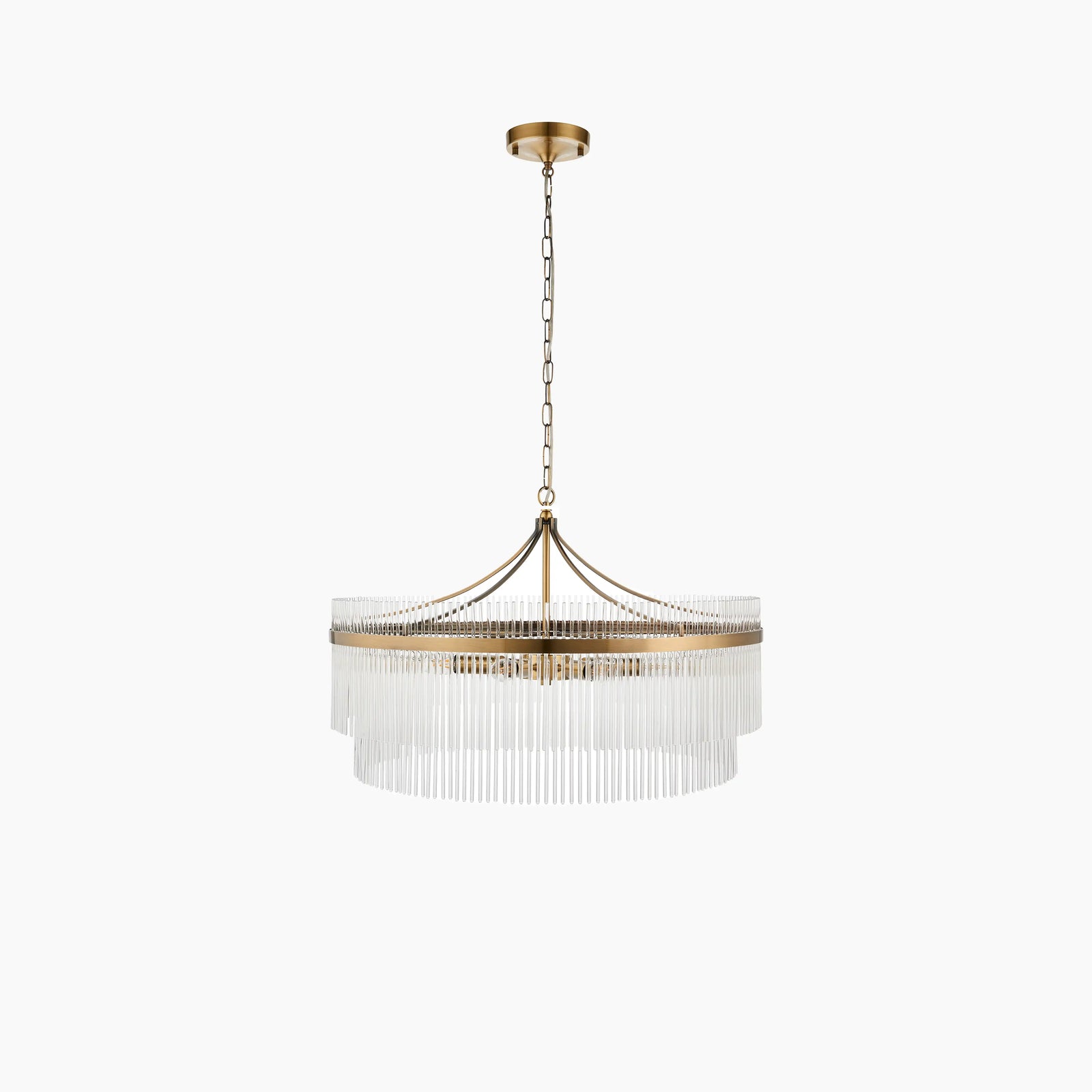 Marietta 7 Light Pendant Light | Brass