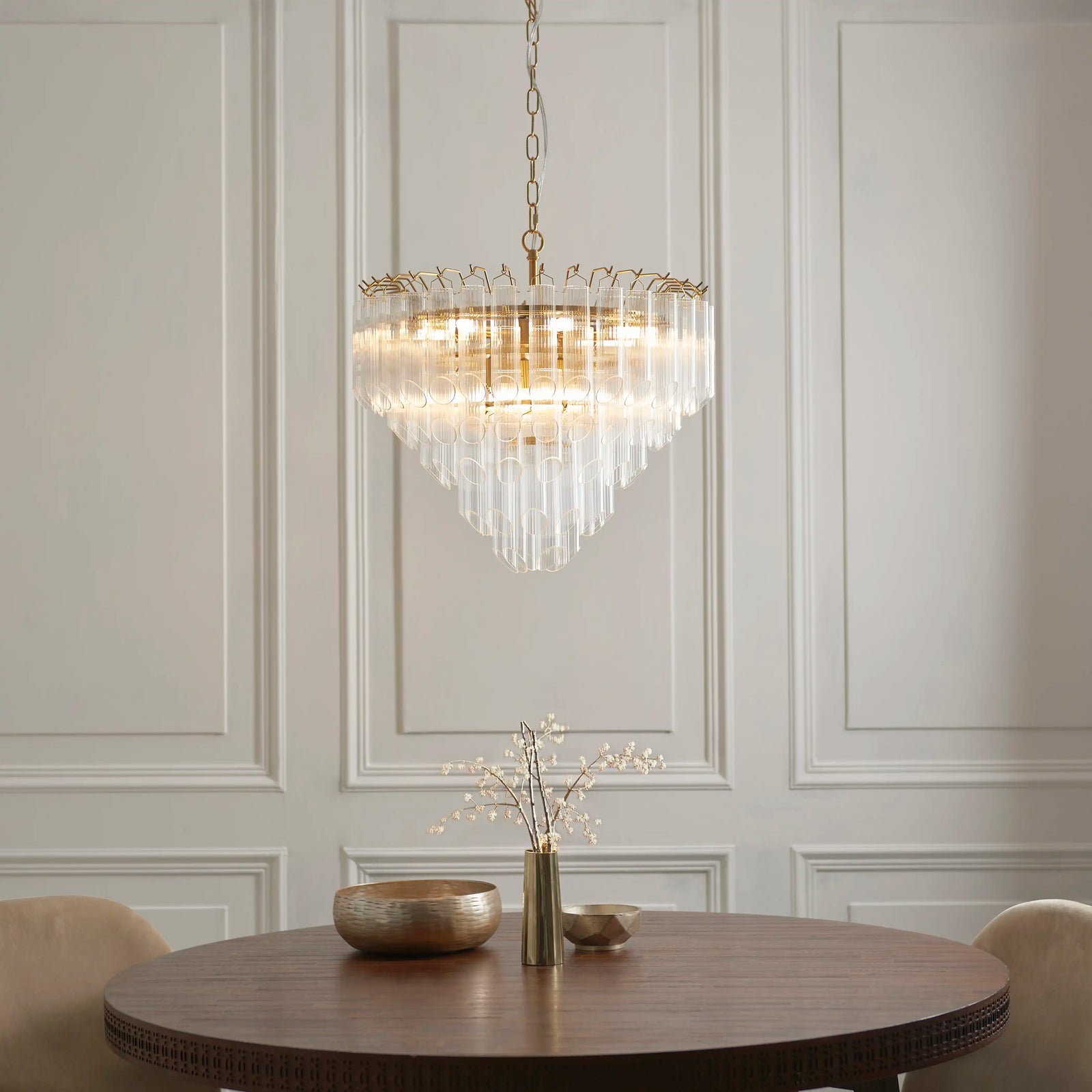 Toulouse 12 Light Pendant Light | Brass