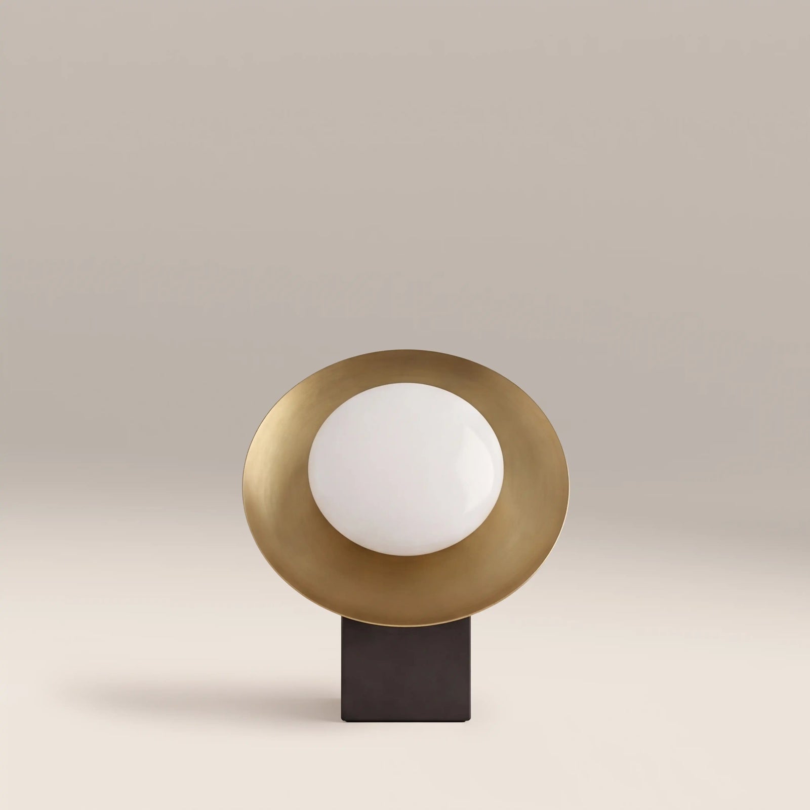 Temuka Table Lamp | Brass & Black Concrete
