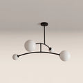 Rica 4 Light Pendant Light | Opal Glass & Matte Black