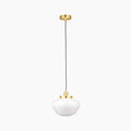 Illfra Pendant Light | Opal & Brass