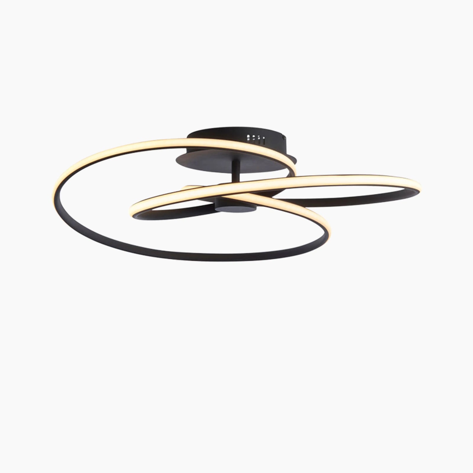 Cara Flush Ceiling Light | Black