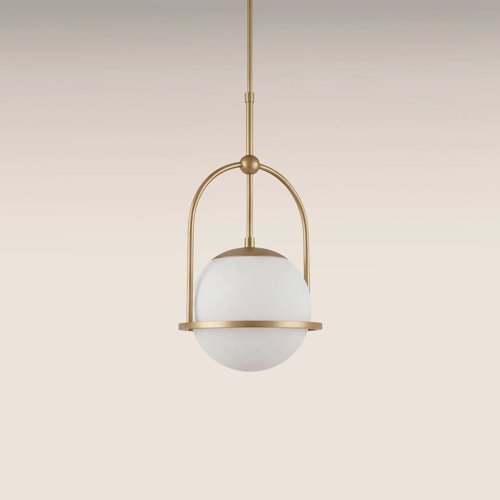 Niamh Pendant Light | Opal Glass & Brass