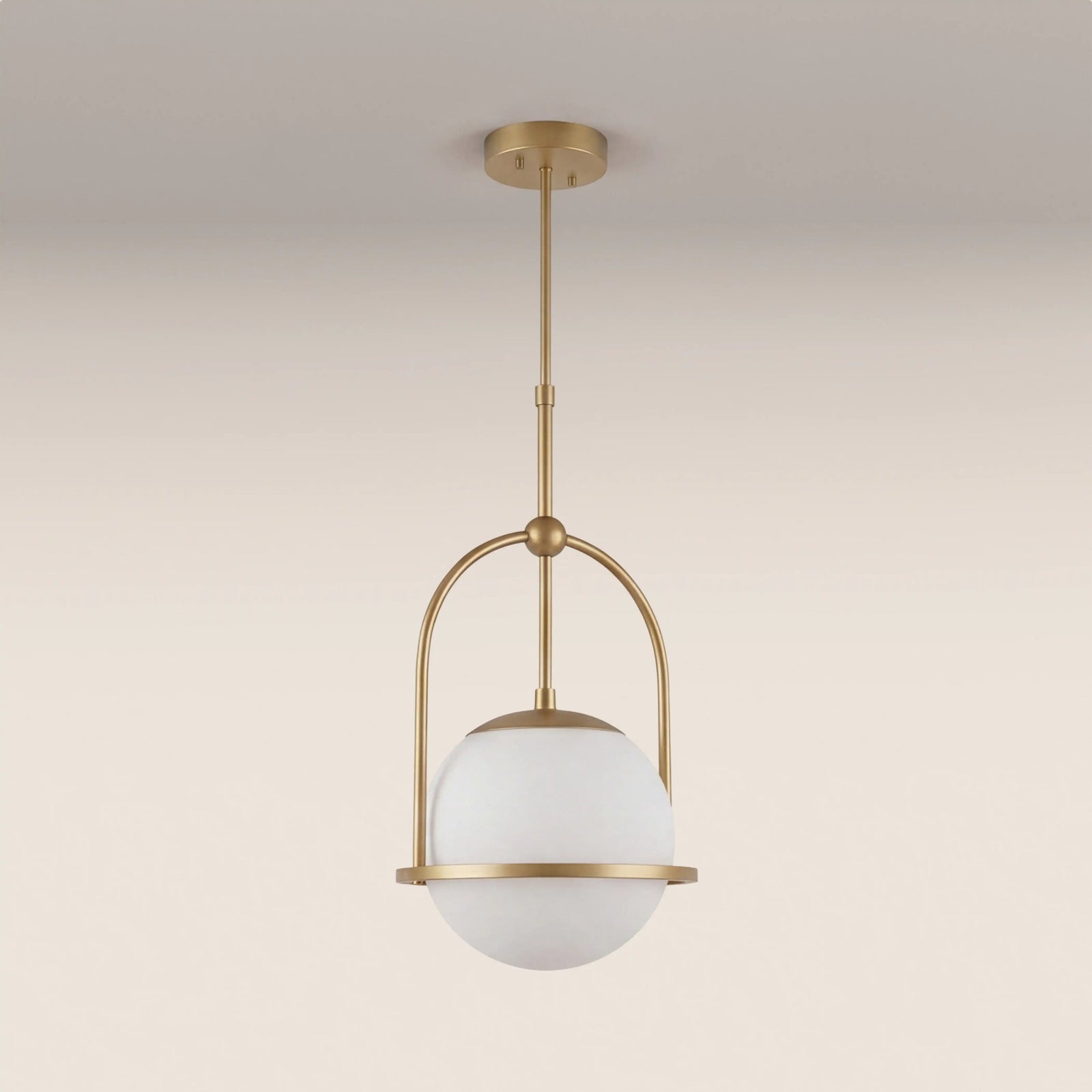 Niamh Pendant Light | Opal Glass & Brass