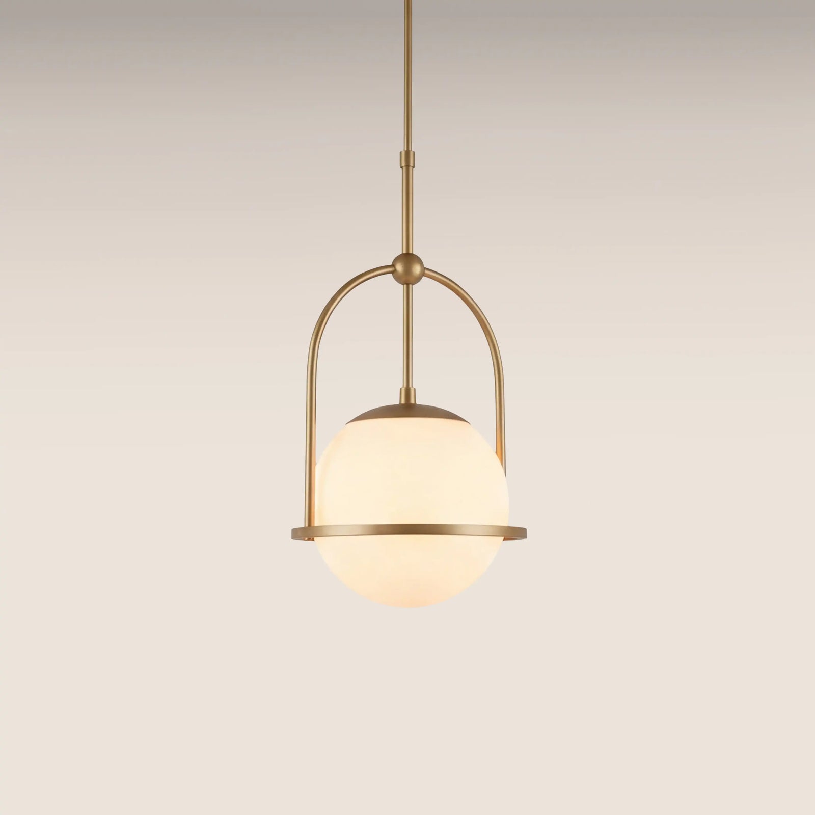 Niamh Pendant Light | Opal Glass & Brass