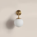 Lyme Wall Light | Opal Glass & Brass