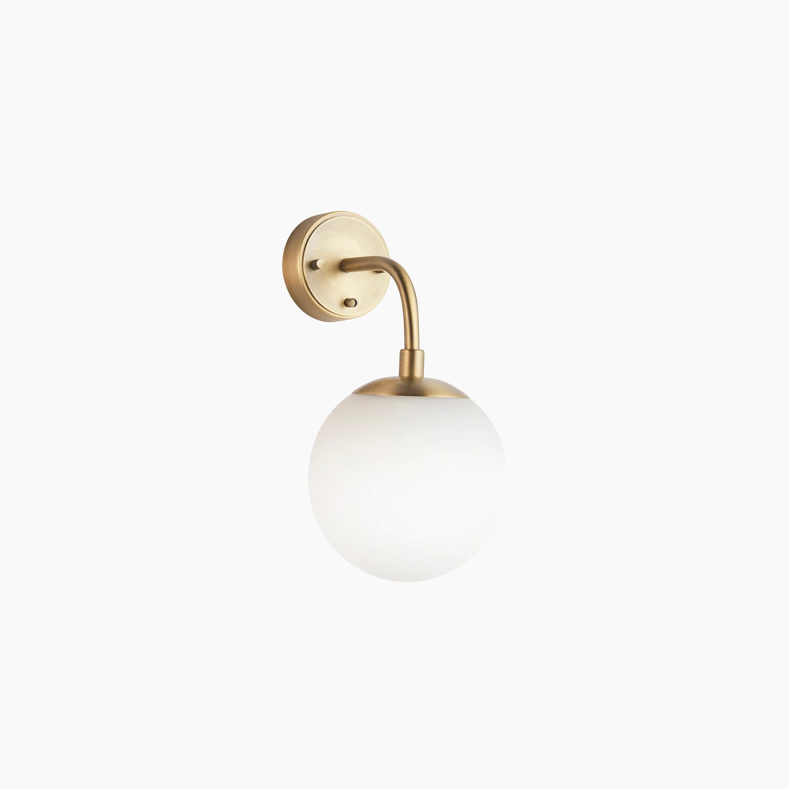 Lyme 5 Light Wall Light | Opal & Brass