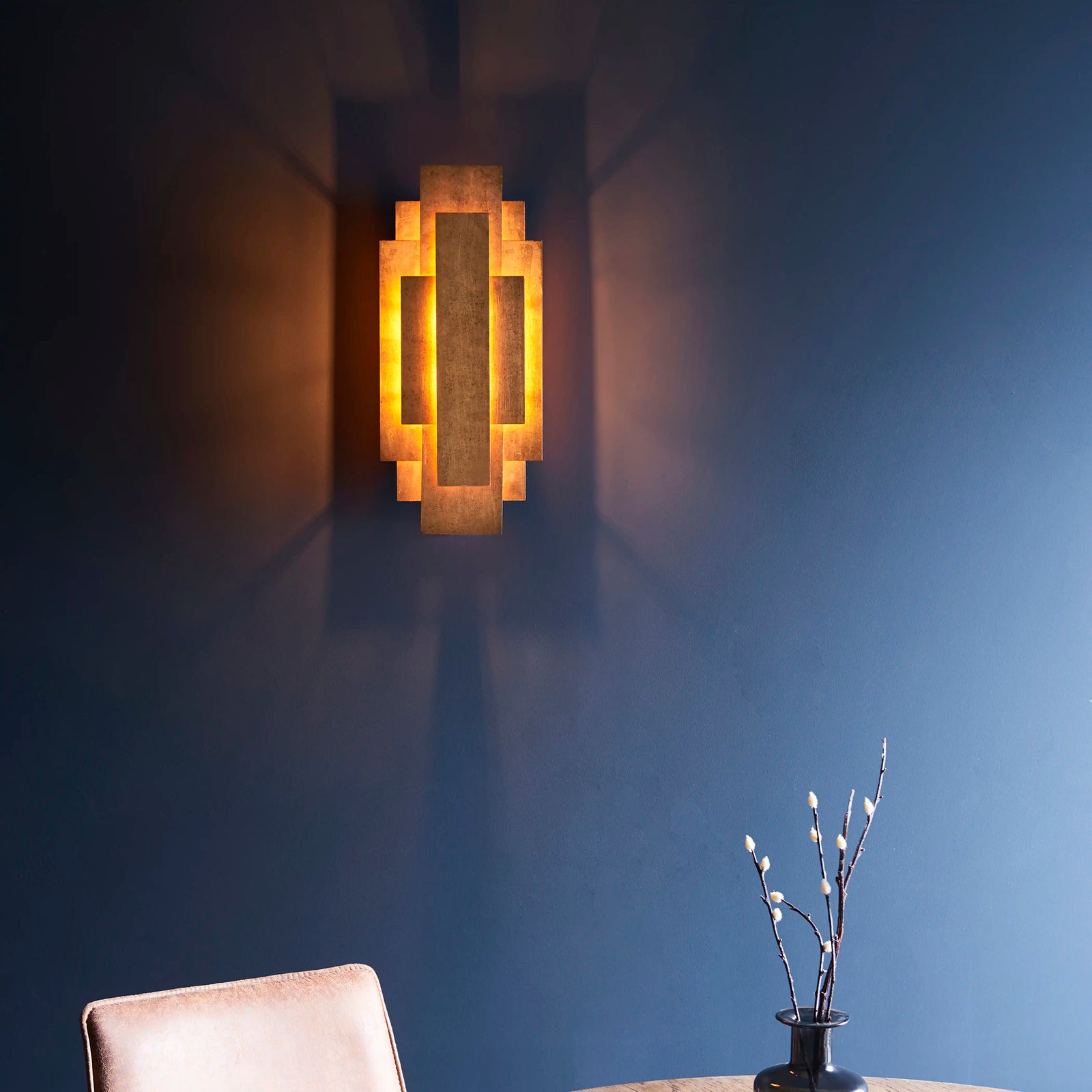 Warner 2 Light Wall Light | Brass