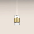 Marley Pendant Light | Rippled Glass & Brass