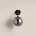 Lyme Wall Light | Smokey Grey Mirrored Glass & Black