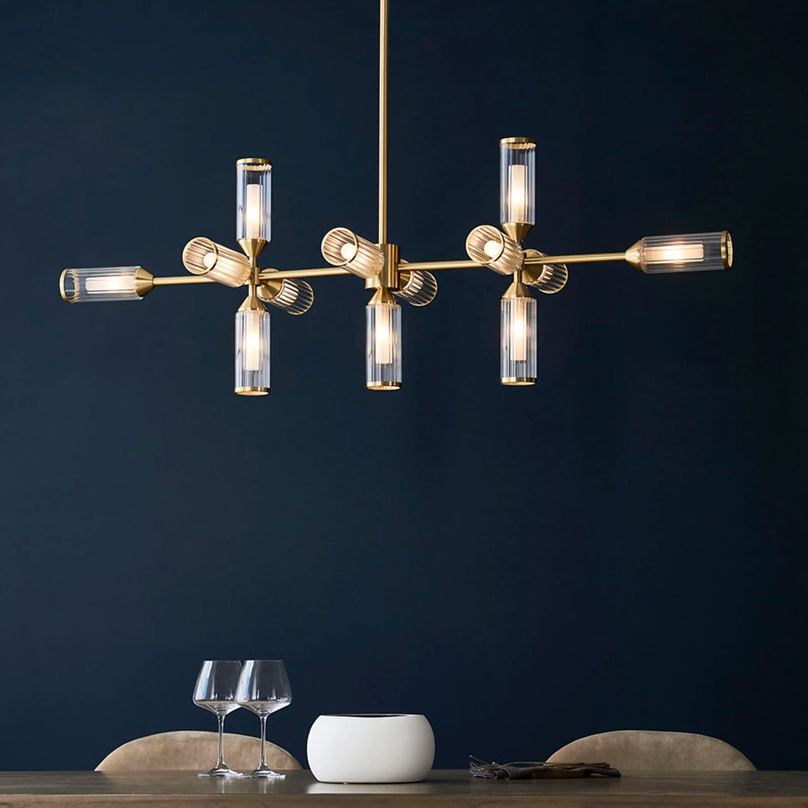 Aster 13 Light Ceiling Light | Brass