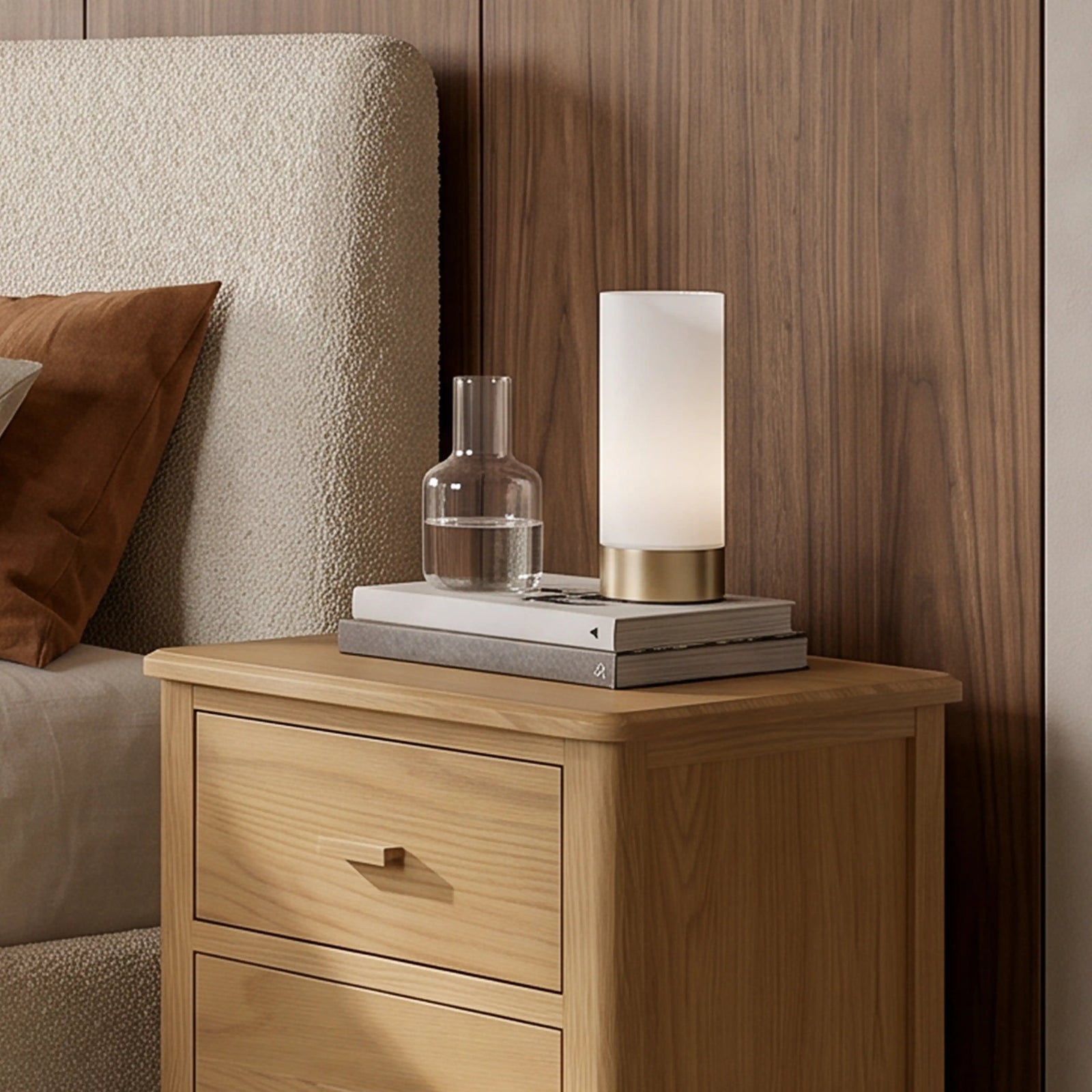 Dara Table Lamp | Opal Glass & Brass