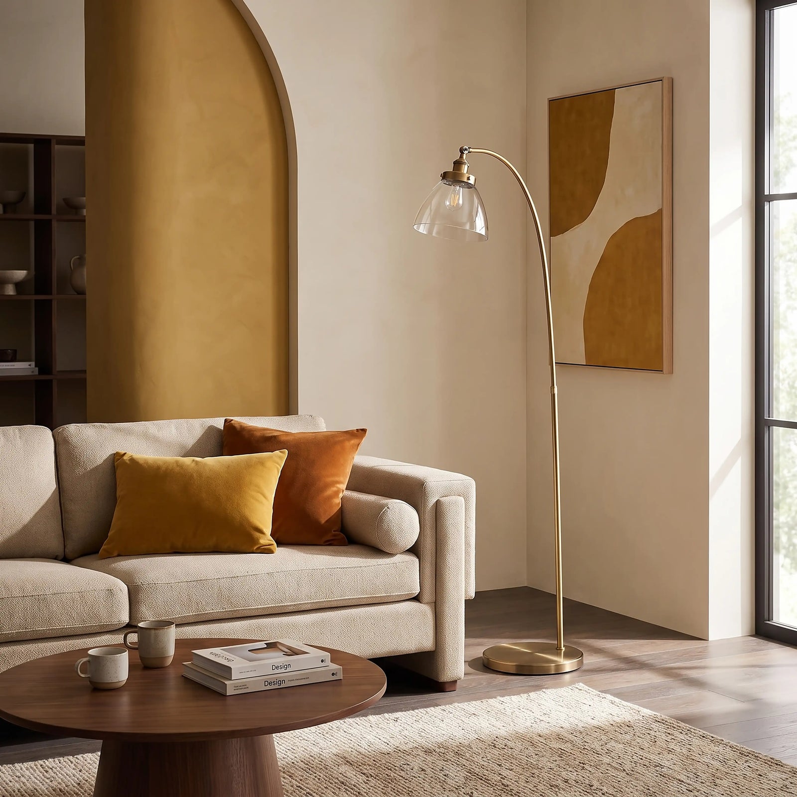 Hansen Floor Lamp | Brass